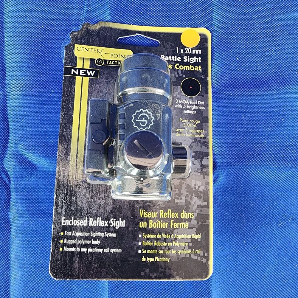 CenterPoint 72609 Enclosed Reflex Red Dot Sight 1x20mm 3 MOA Picatinny